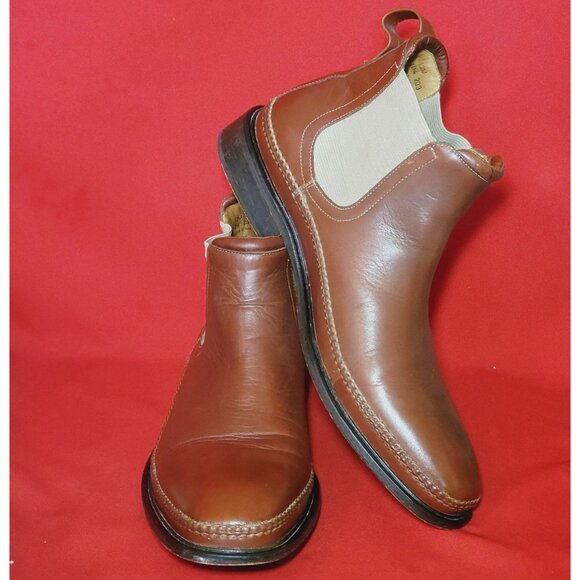 HS Trask Mens Brown Leather Chelsea Ankle  Boots Size 12M - Picture 14 of 15